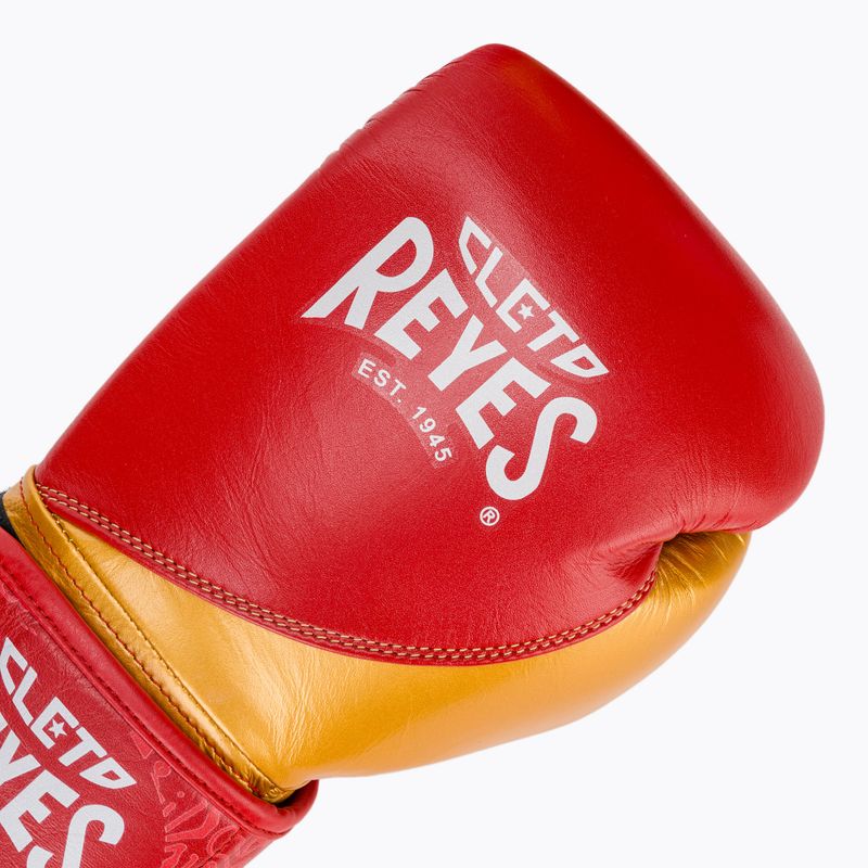 Boxerské rukavice Cleto Reyes High Precision Training Leather red/gold 5