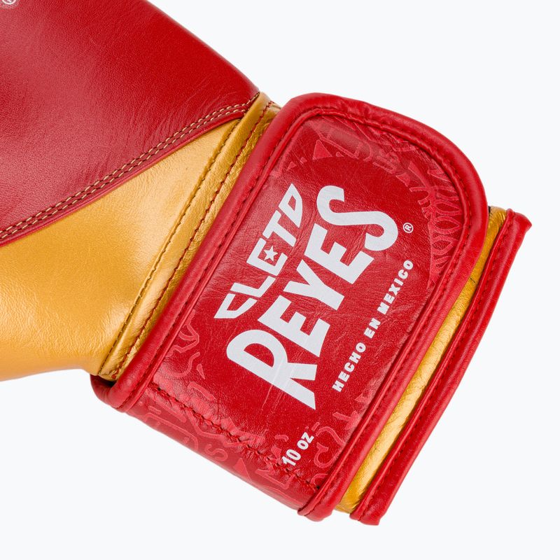 Boxerské rukavice Cleto Reyes High Precision Training Leather red/gold 6