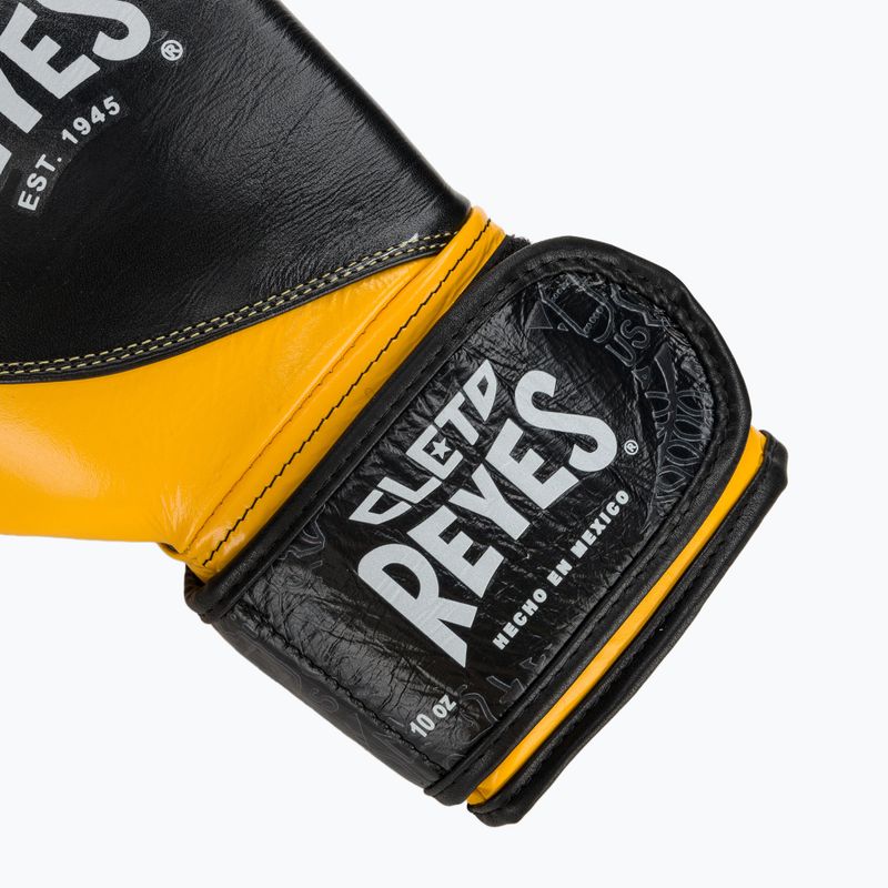 Boxerské rukavice Cleto Reyes High Precision Training Leather black/yellow 6