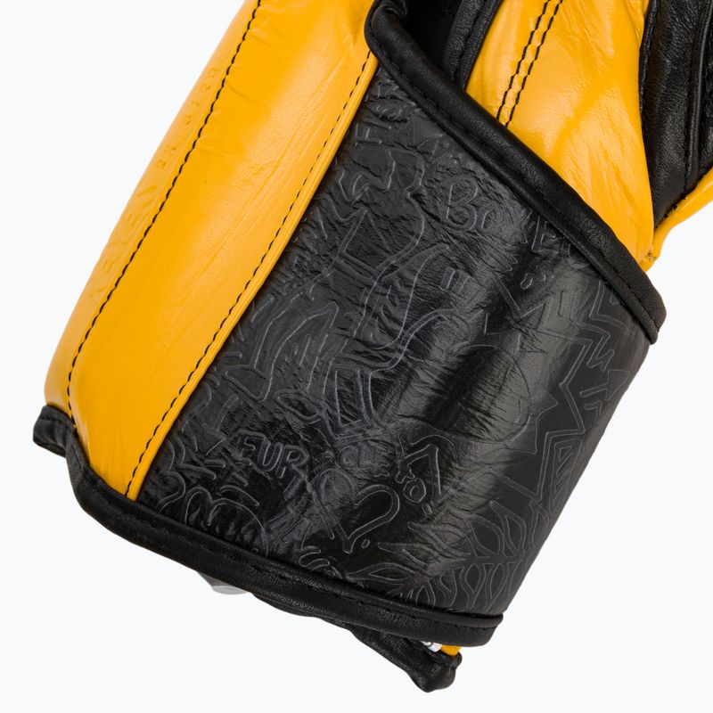 Boxerské rukavice Cleto Reyes High Precision Training Leather black/yellow 7