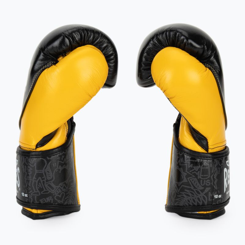 Boxerské rukavice Cleto Reyes High Precision Training Leather black yellow 4