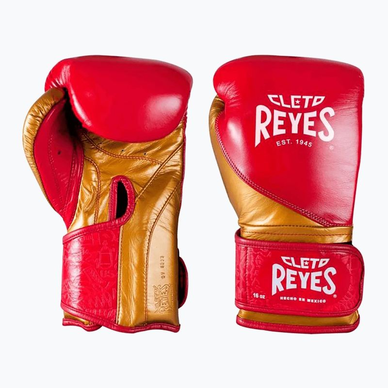 Boxerské rukavice Cleto Reyes High Precision Training Leather red/gold