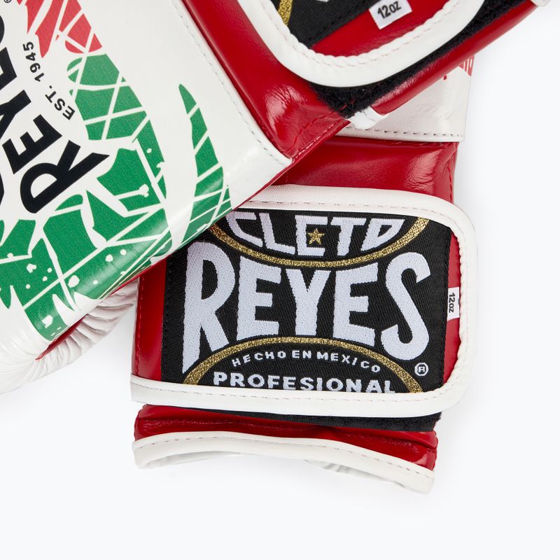 Boxerské rukavice Cleto Reyes Velcro Sparring red/white green red 5