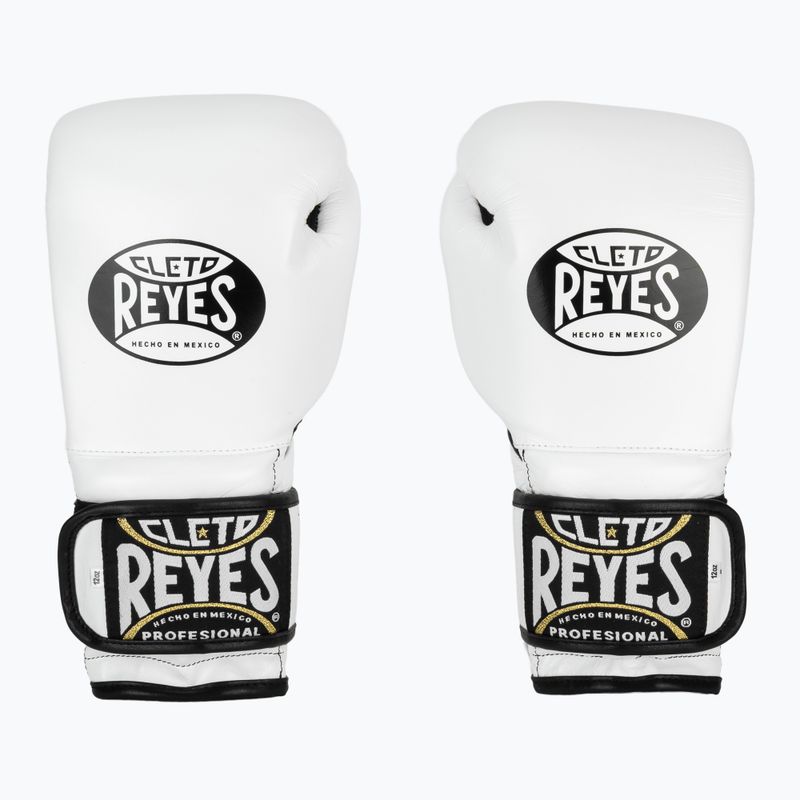 Boxerské rukavice Cleto Reyes Velcro Sparring white/black