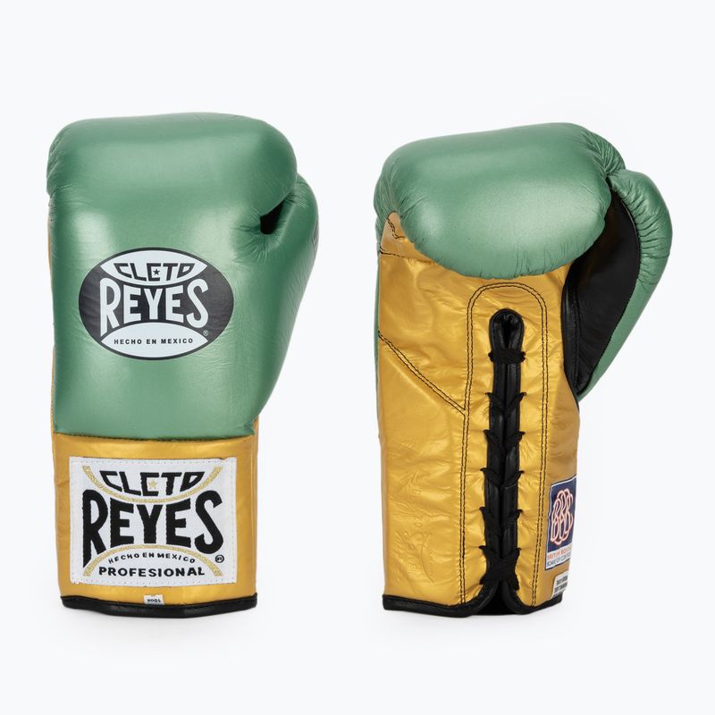 Boxerské rukavice Cleto Reyes Boxing Gloves creen metallic/gold