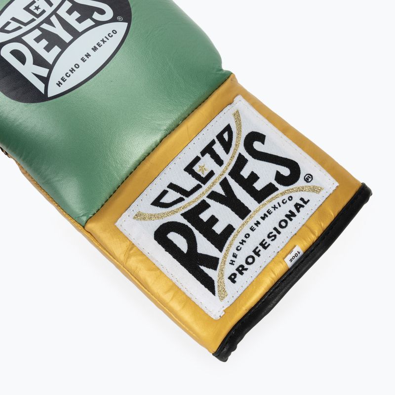 Boxerské rukavice Cleto Reyes Boxing Gloves creen metallic/gold 6