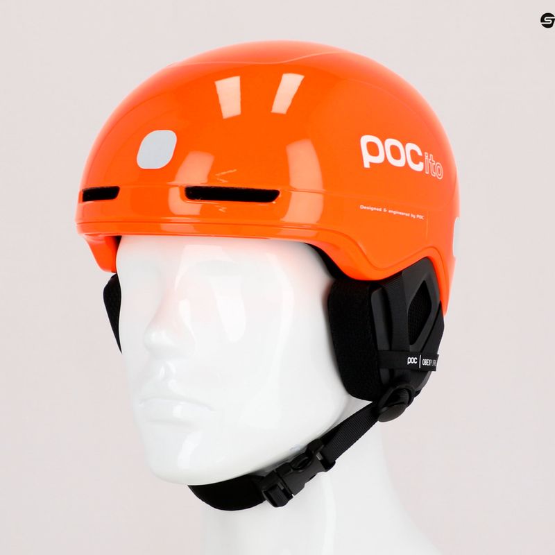 Detské lyžiarske prilby POC POCito Obex MIPS fluorescent orange 9