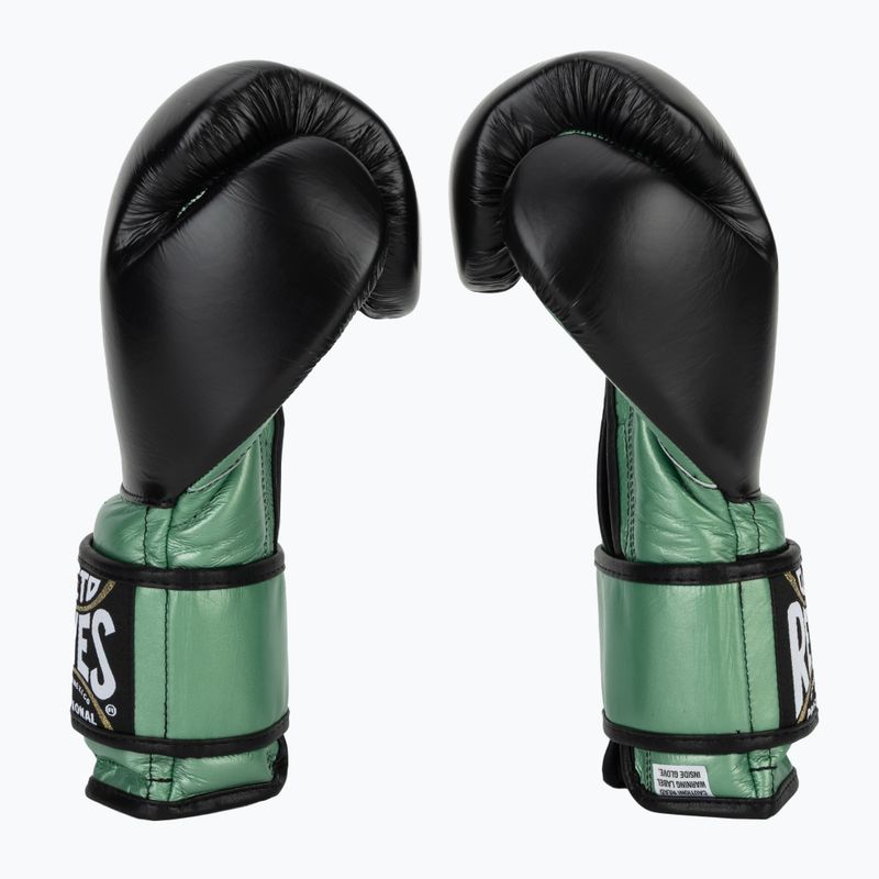 Boxerské rukavice Cleto Reyes Velcro Sparring green metallic/black 3