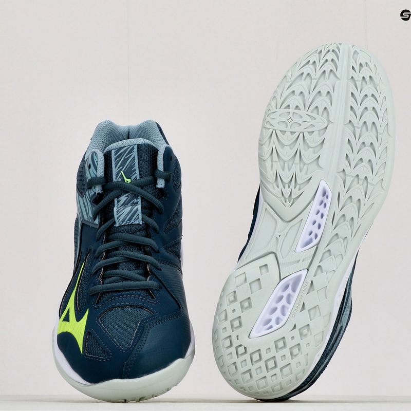 Pánska volejbalová obuv Mizuno Thunder Blade 3 Mid modrá V1GA217538 11