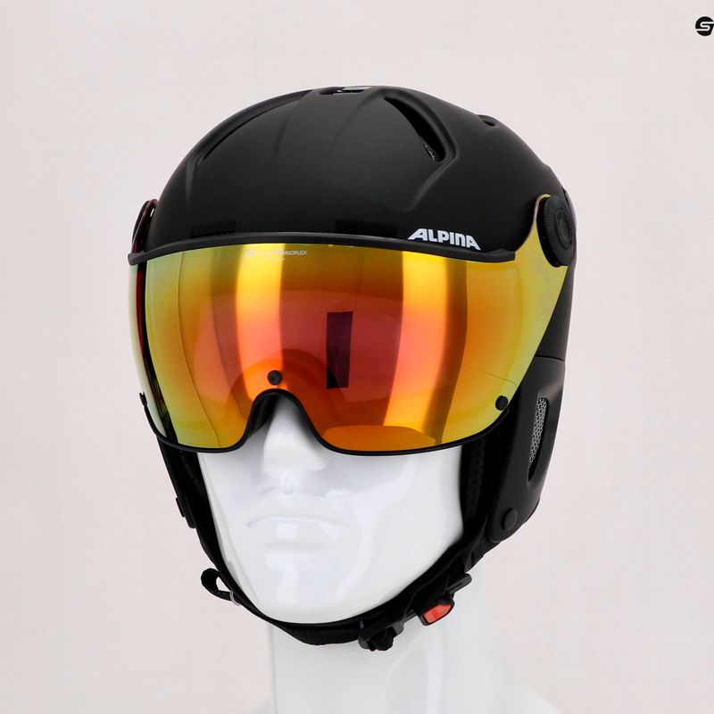 Lyžiarska prilba Alpina Attelas Visor QVM black matte 5