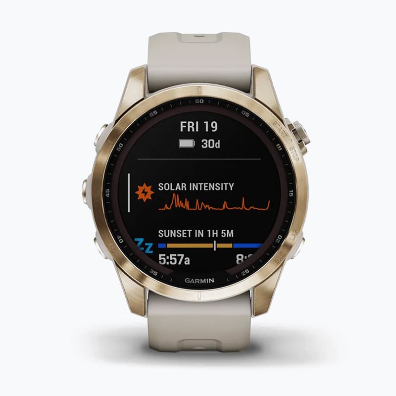 Hodinky Garmin Fenix 7S Sapphire Solar Hrm Elevate Ox gold 010-02539-21 2