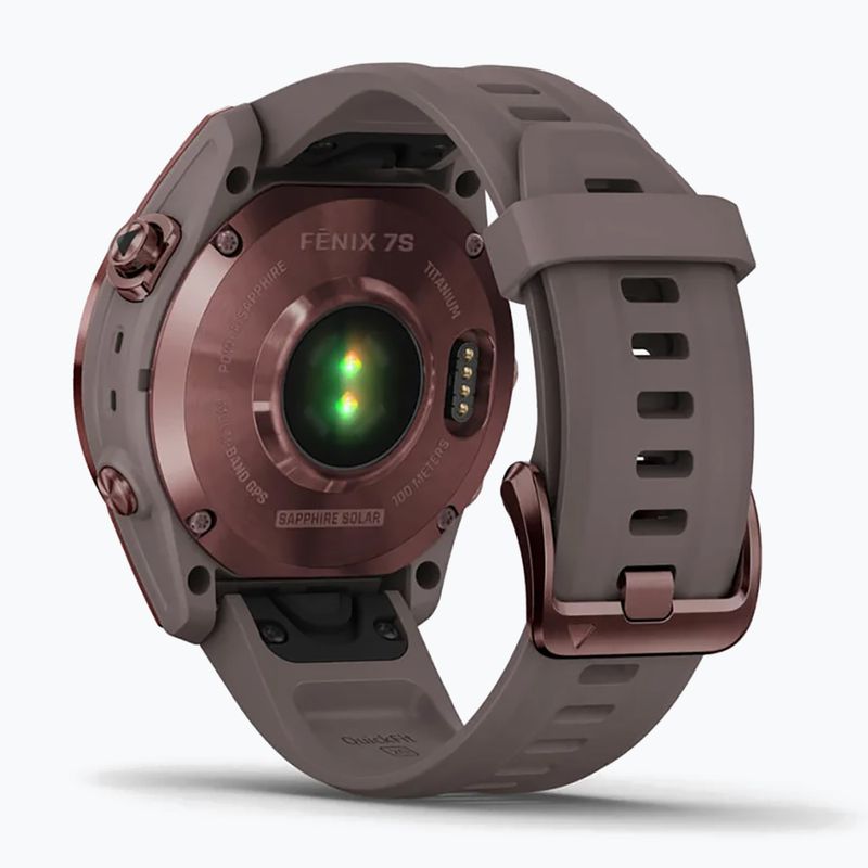 Hodinky Garmin Fenix 7S Sapphire Solar Hrm Elevate Ox hnedé 010-02539-29 6