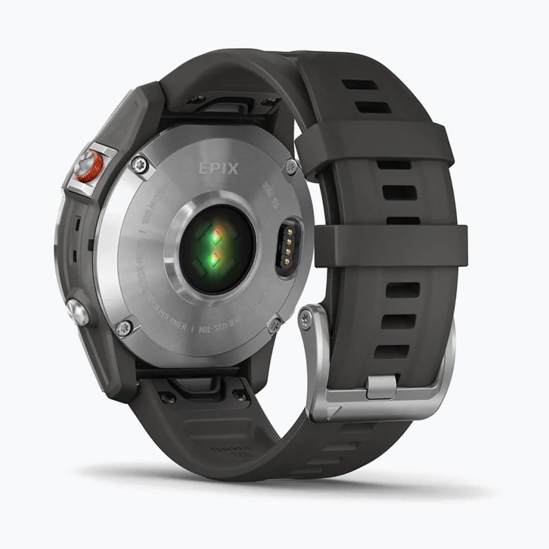 Hodinky Garmin Epix 2 Hrm Elevate Ox strieborné 010-02582-01 6
