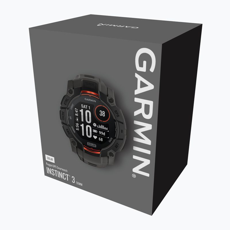 Hodinky Garmin Instinct 3 Solar 50 mm black/charcoal 5