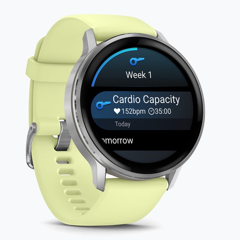 Hodinky Garmin Venu 4 45 mm silver/citron 2