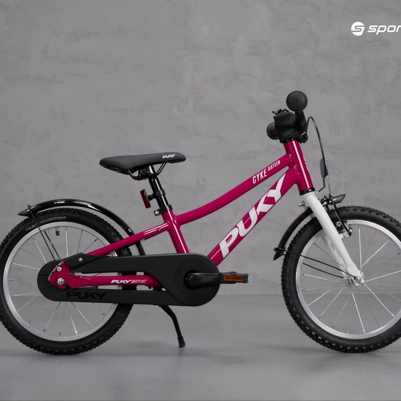 Detský bicykel Puky CYKE 16-1 Alu ružovo-biely 4402 9
