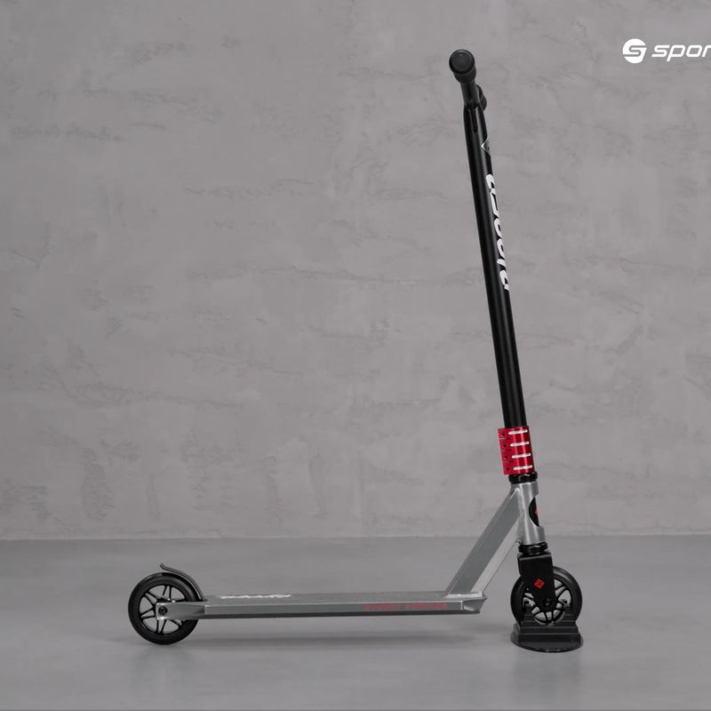 Street Surfing Stunt Scooter Ripper červený/strieborný freestyle skúter 8