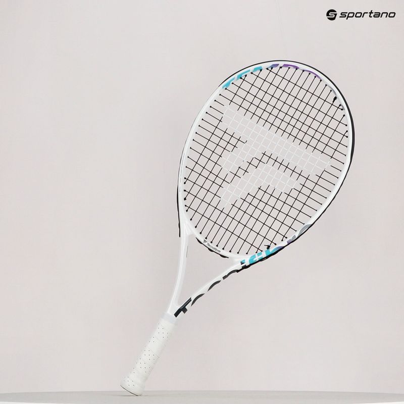 Detská tenisová raketa Tecnifibre Tempo 24 biela 14TEMP242E 12