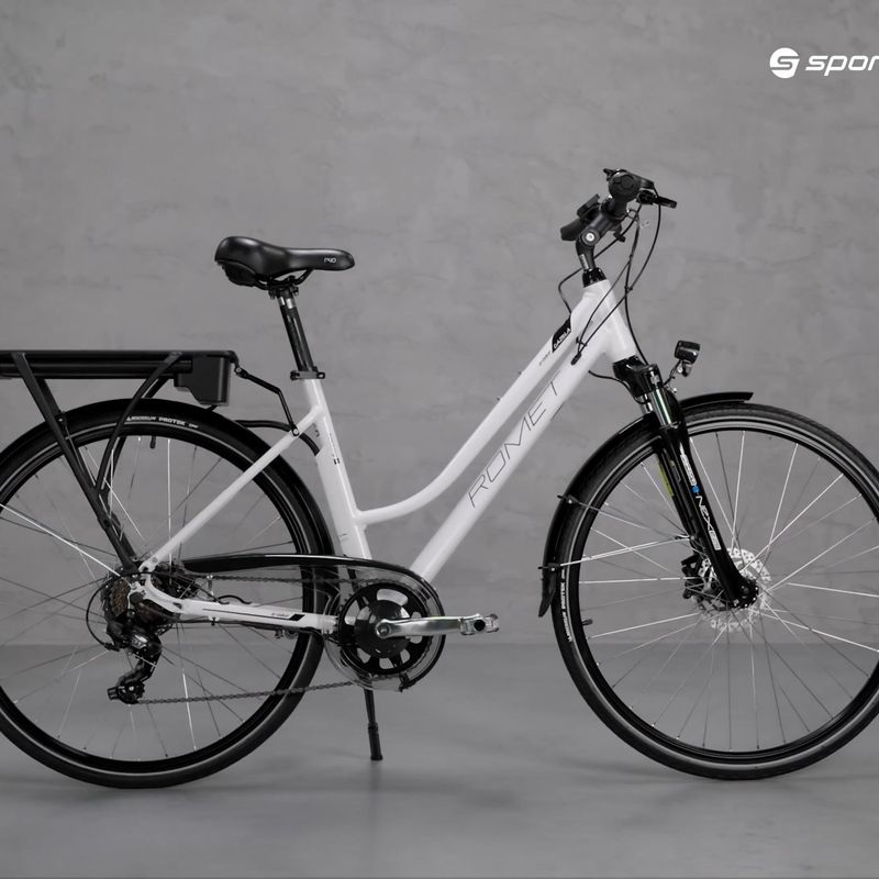 Dámsky elektrobicykel Romet Gazela RM 1 bielo-čierny R22B-ELE-28-2-P-672 17