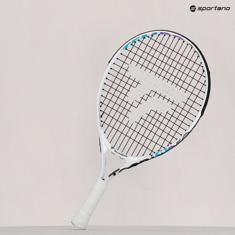 Detská tenisová raketa Tecnifibre Tempo 19 biela 14TEMP192E 11