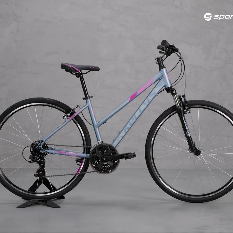 Dámsky crossový bicykel Kellys Clea 1 grey-pink 72318 17