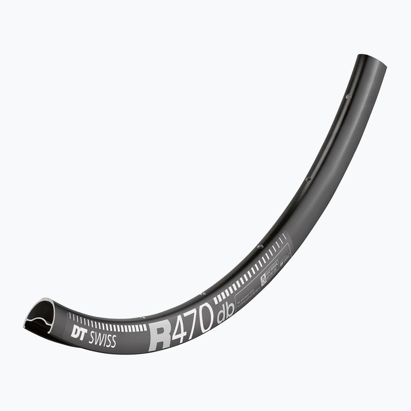 DT Swiss R 470 700C 23 MM DB VI 32 čierny ráfik