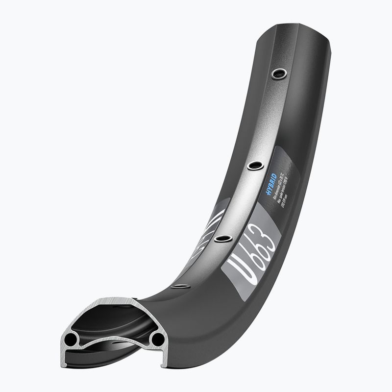 DT Swiss U 663 29 30 MM DB VI 36 čierny ráfik na bicykel 2