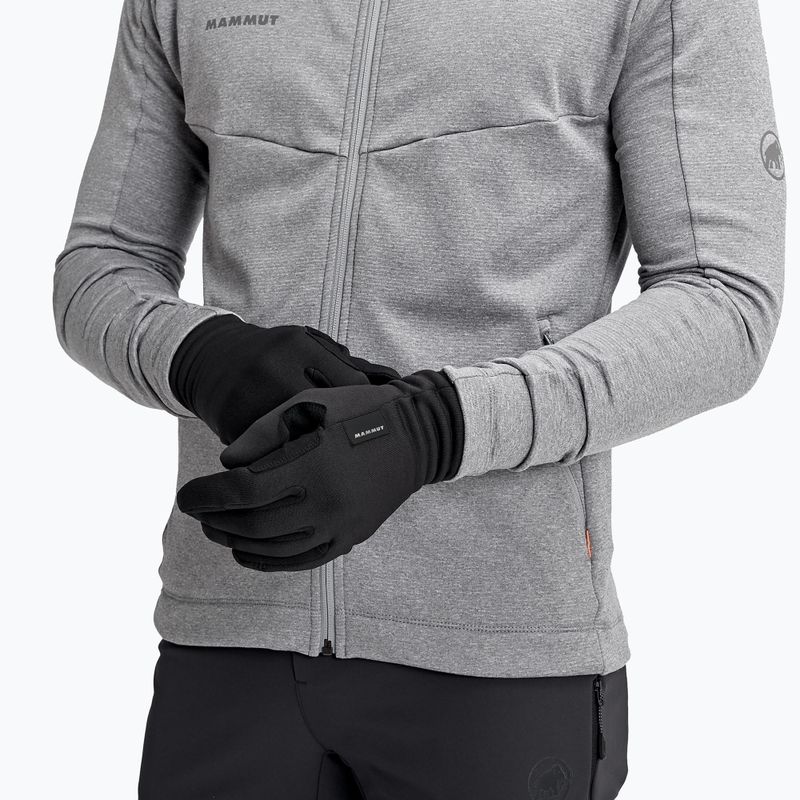 Trekingové rukavice Mammut Fleece Pro čierne 5