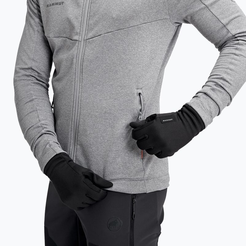 Trekingové rukavice Mammut Fleece Pro čierne 6