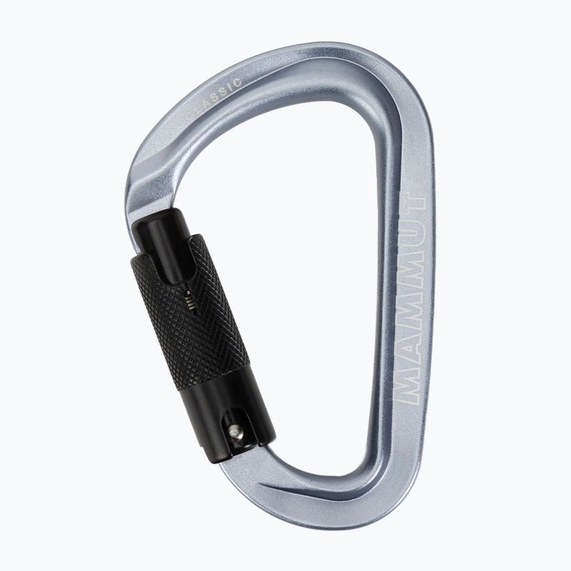 Lezecká karabína Mammut Classic HMS Twistlock Plus light grey 2