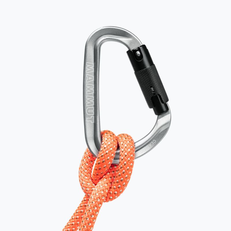 Lezecká karabína Mammut Classic HMS Twistlock Plus light grey 5