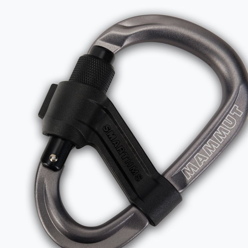 Horolezecká karabína Mammut Smart HMS 2.0 Screwgate grey 3