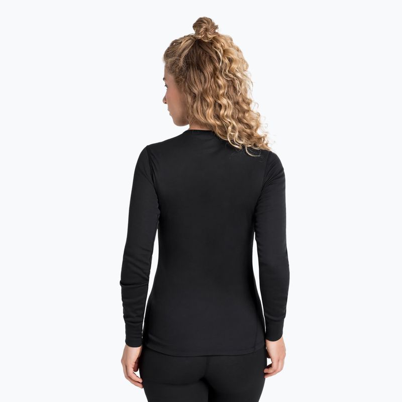 Dámska termoakčná mikina ODLO Active Warm Bl Top Crew Neck black 2