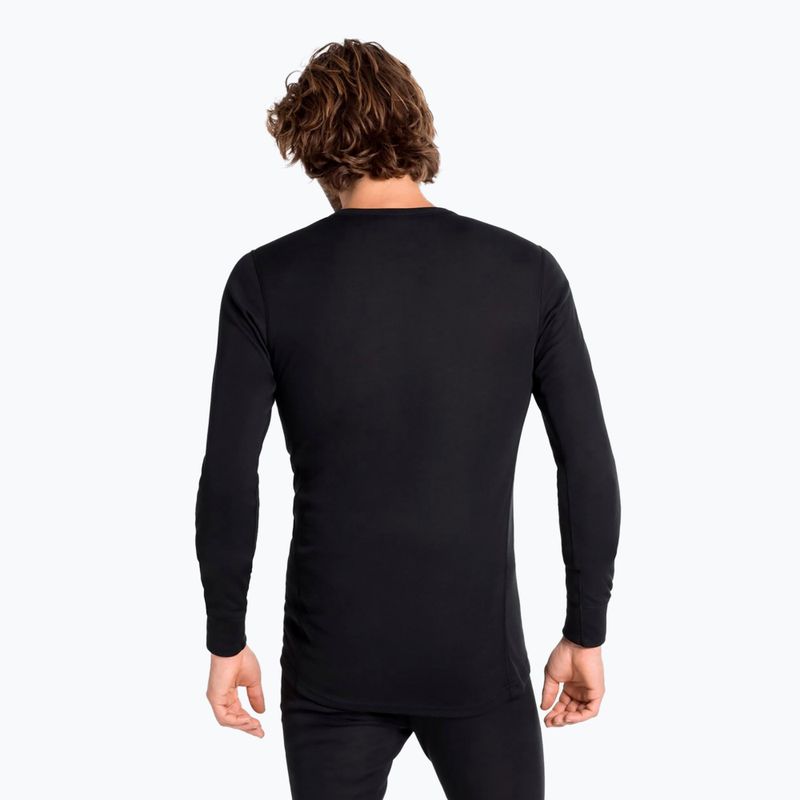 Pánska termoaktívna mikina ODLO Active Warm Bl Top Crew Neck black 2