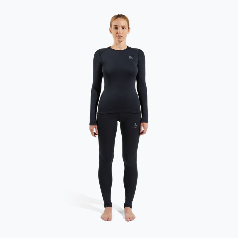 Dámske termoregulačné nohavice ODLO Fundamentals Active Warm Bl Bottom Long čierne 2