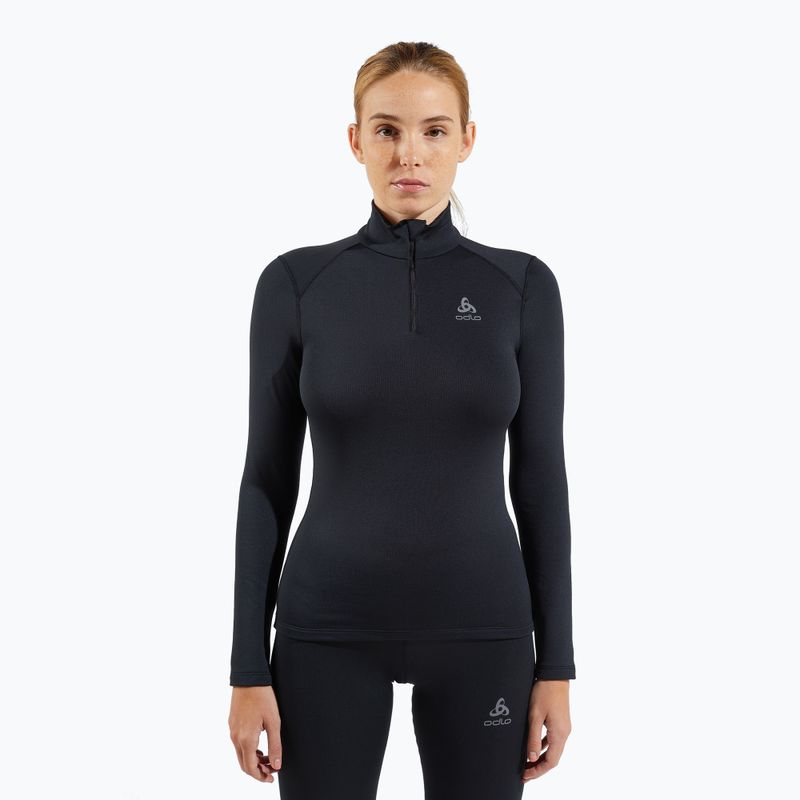 Dámska termoaktívna mikina ODLO Fundamentals Active Warm Bl Top Turtle Neck black