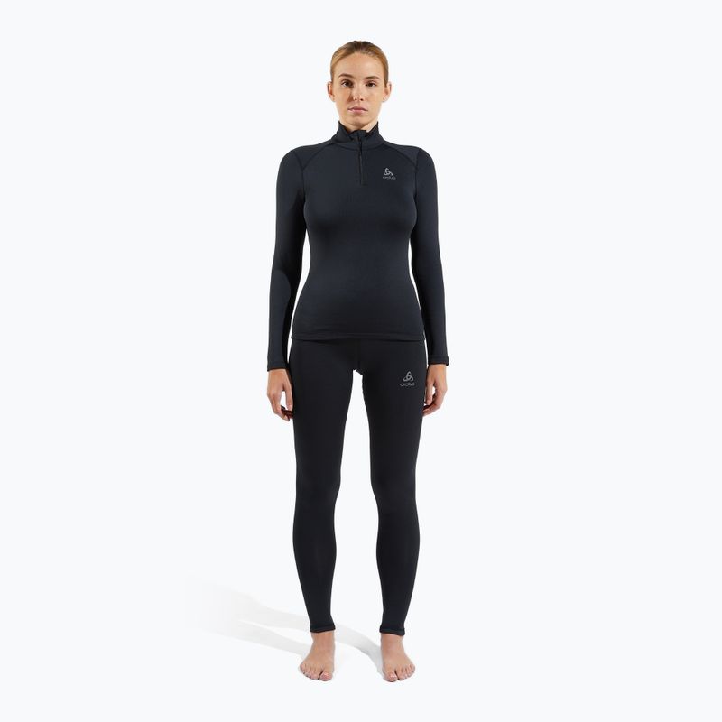 Dámske termo tričko longsleeve ODLO Fundamentals Active Warm Bl Top Turtle Neck black 2