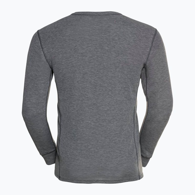 Pánska termoakčná mikina ODLO Active Warm Bl Top Crew Neck odlo steel grey melange 5