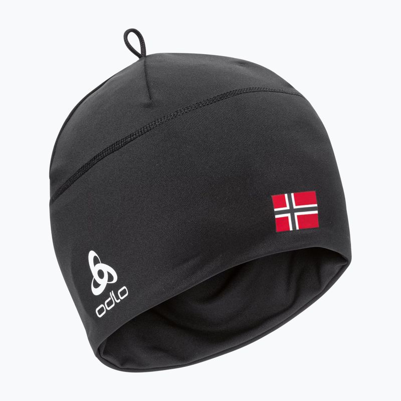 Zimná čiapka ODLO Polyknit Fan Warm black/Norwegian flag