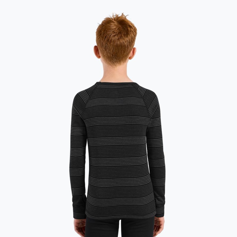 Detské termoprádlo ODLO Active Warm Eco Long black/grey melange 3