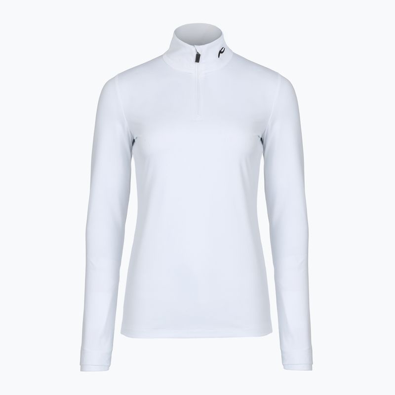 Dámska lyžiarska mikina KJUS Feel Midlayer Half Zip white