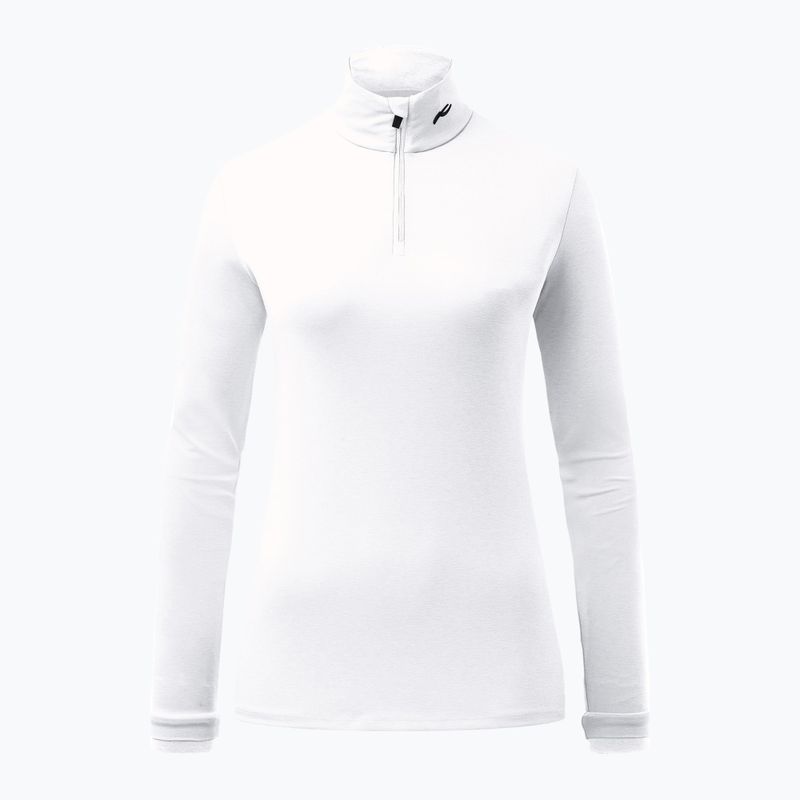 Dámska lyžiarska mikina KJUS Feel Midlayer Half Zip white