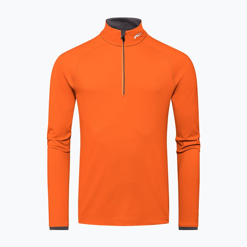 KJUS pánska lyžiarska mikina Feel Half-Zip oranžová MS25-E06