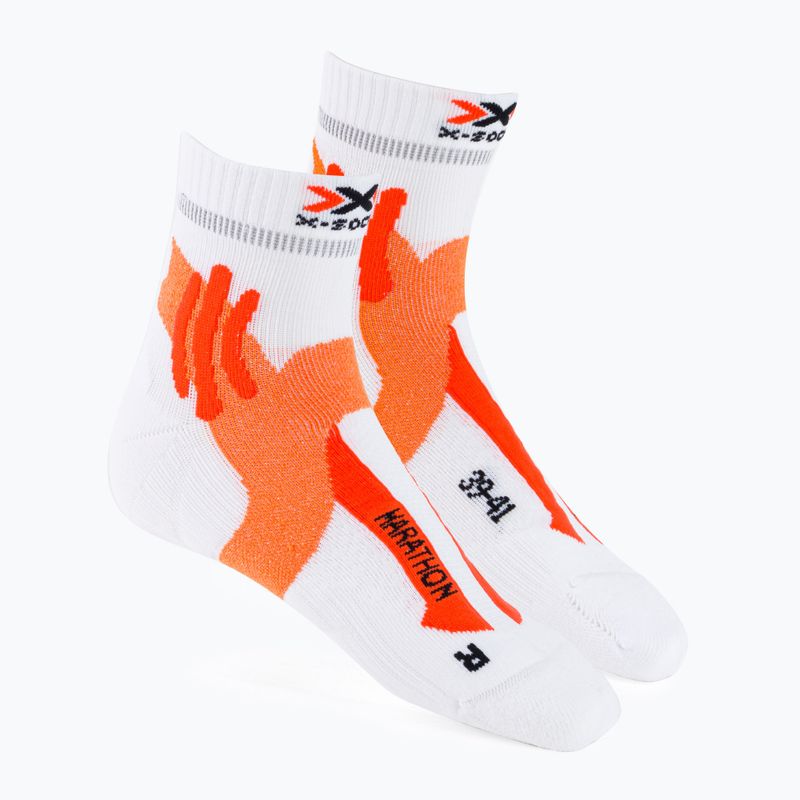 Pánske bežecké ponožky X-Socks Marathon 4.0 U oranžovo-biele RS11S19U-W017