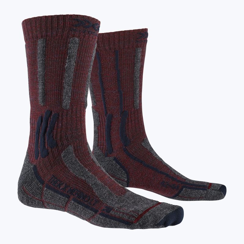 X-Socks Trek X Merino LT trekingové ponožky bordové TS03S19U-R008 4