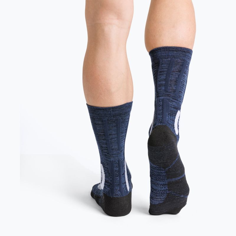 Dámske ponožky X-Socks Trek X Merino midnight blue/arctic white 3