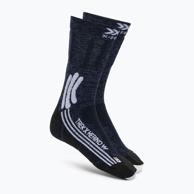 Dámske ponožky X-Socks Trek X Merino midnight blue/arctic white