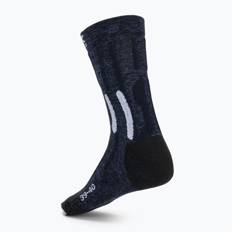 Dámske ponožky X-Socks Trek X Merino midnight blue/arctic white 2