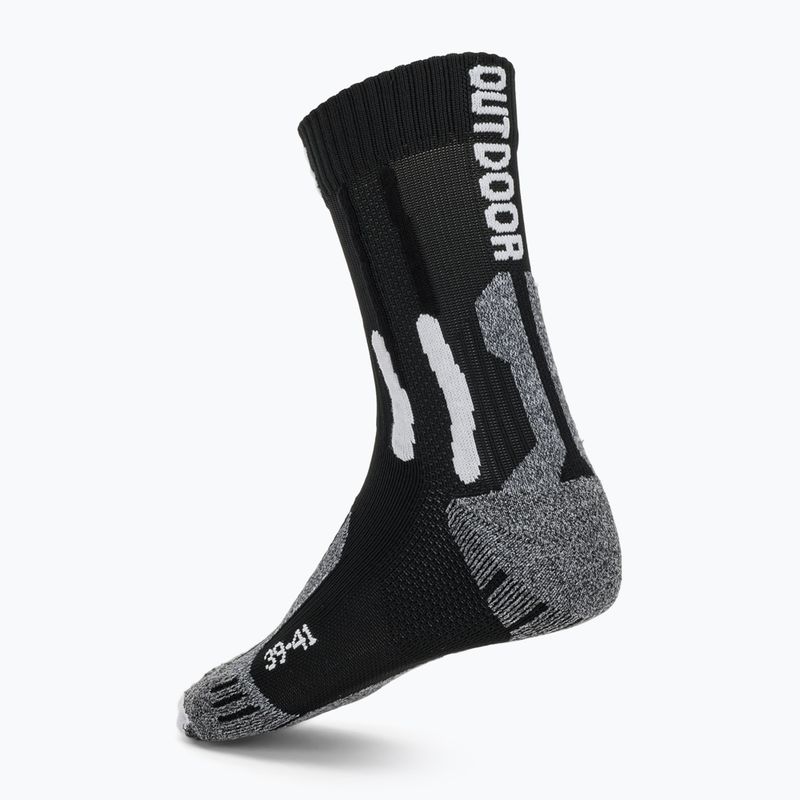 Ponožky X-Socks Trek Outdoor black/grey melange 2