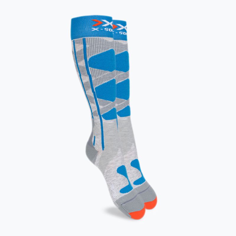 Dámske lyžiarske ponožky X-Socks Ski Control 4.0 sivomodré XSSSKCW19W